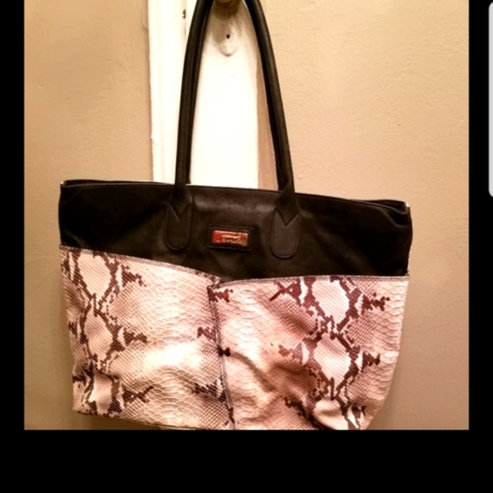 Terrida Luxury Python Embossed Tote